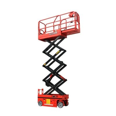 GTJZ06 6m Electric Scissor Lift Machine Motorized Scissor Lift For Construction Works