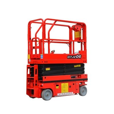 GTJZ06 6m Electric Scissor Lift Machine Motorized Scissor Lift For Construction Works