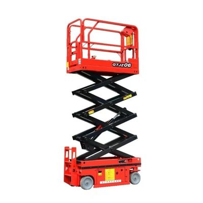 GTJZ06 6m Electric Scissor Lift Machine Motorized Scissor Lift For Construction Works